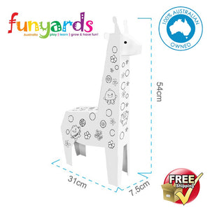 Cardboard pretend GIRAFFE - 3D DIY craft GIRAFFE Animal -easy build & decorate