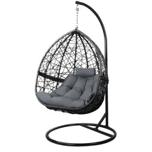 Load image into Gallery viewer, Gardeon Outdoor Hanging Swing Chair - Black
