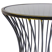 Load image into Gallery viewer, Cooper Side Table-Metal &amp; Glass
