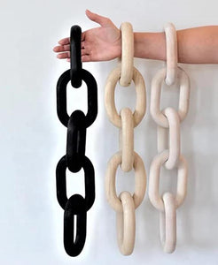 White Wooden Chain 5-Link
