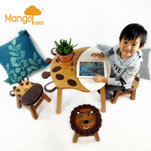 Load image into Gallery viewer, Children’s wooden table : Giraffe themed
