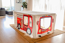 Load image into Gallery viewer, Fire Truck &amp; Station Table Tent
