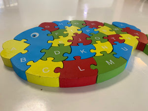 Puzzle for toddlers- Wooden animal themed puzzle -FISH