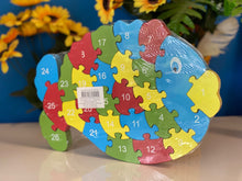 Load image into Gallery viewer, Puzzle for toddlers- Wooden animal themed puzzle -FISH
