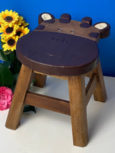 Load image into Gallery viewer, Kids Chair Wooden Stool Animal GIRAFFE Theme Children’s Chair and Toddlers Stepping Stool
