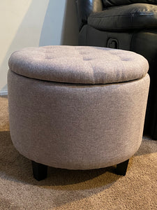 Cooper Storage Ottoman 50x50x40cm light Grey