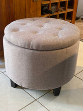 Load image into Gallery viewer, Cooper Storage Ottoman 50x50x40cm light Grey
