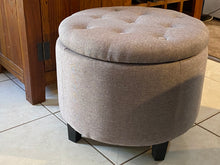 Load image into Gallery viewer, Cooper Storage Ottoman 50x50x40cm light Grey
