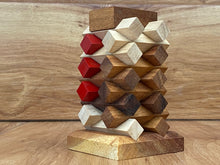 Load image into Gallery viewer, Wooden stacking brainteaser puzzle
