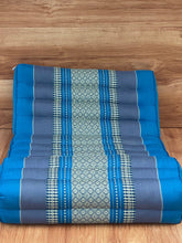 Load image into Gallery viewer, Thai kapok cushion3-Fold Zafu Meditation Cushion Set Blue Medium Size
