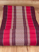Load image into Gallery viewer, Thai kapok cushion2-Fold Meditation Cushion Yoga Mat RedEle.
