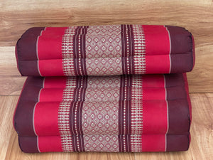 Thai kapok cushion3-Fold Zafu Meditation Cushion Set Thai Kapok Filled Floor Mat-RED.