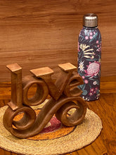 Load image into Gallery viewer, Wooden carved LOVE words decoration 23 cm long with base stand
