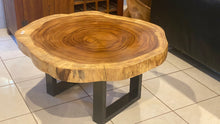 Load image into Gallery viewer, Coffee Table, wood large 95cm diameter, 9 cm thick uniquely designed by nature Table 16
