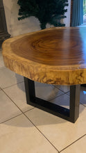 Load image into Gallery viewer, Coffee Table, wood large 95cm diameter, 9 cm thick uniquely designed by nature Table 16
