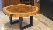 Load image into Gallery viewer, Coffee Table, wood large 95cm diameter, 9 cm thick uniquely designed by nature Table 16
