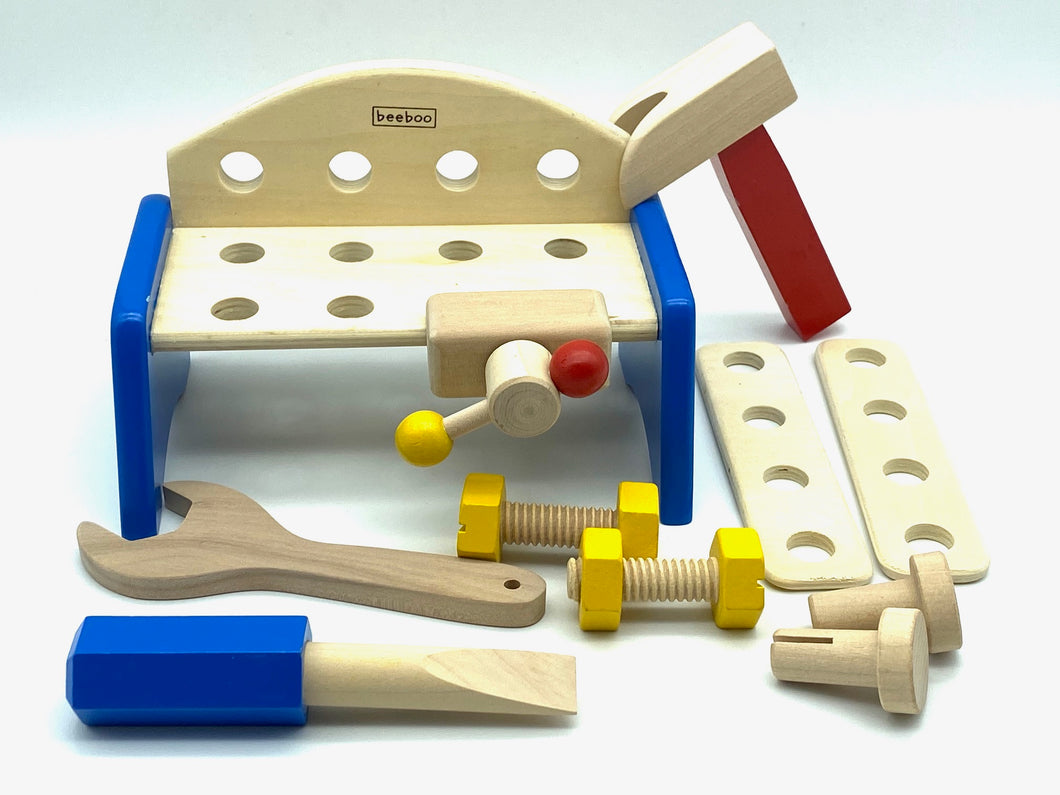 Toddlers Wooden tool bench.