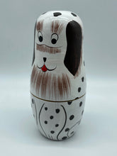 Load image into Gallery viewer, Wooden dog-themed nesting dolls 5 pcs
