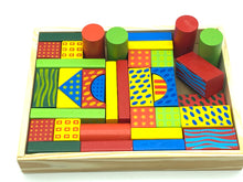 Load image into Gallery viewer, Kids Wooden Blocks 40 pcs- Rec. Age: 24 months+
