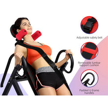 Load image into Gallery viewer, Everfit Inversion Table Gravity Stretcher Inverter Foldable Home Fitness Gym
