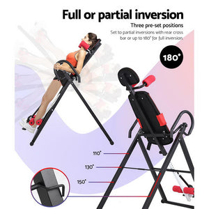 Everfit Inversion Table Gravity Stretcher Inverter Foldable Home Fitness Gym