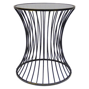 Cooper Side Table-Metal & Glass