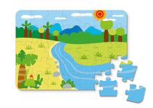 Load image into Gallery viewer, Kids Wooden Blocks Forest Jungle Themed 135 Pcs - Rec. Age: 24 months + set up puzzle Mat.
