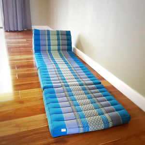 Day bed roll out mattress 3-Folds with backrest Cushion -100% Thailand handmade Kapok-BRedThai kapok cushion