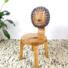 Load image into Gallery viewer, Children&#39;s chair with back rest - LION Theme
