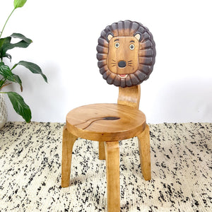 Children's chair with back rest - LION Theme