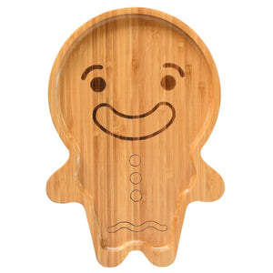 Toddlers mealtime Plate 100% sustainable bamboo Gingy the Gingerbread Man