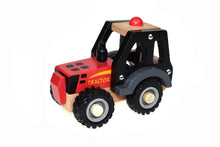 Load image into Gallery viewer, Wooden Red Tractor Truck Toy_farm play
