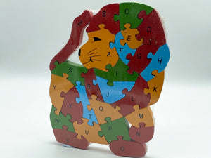 Wooden animal puzzle -Lion