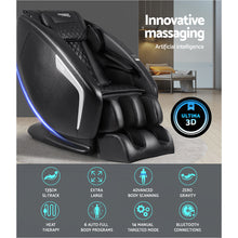 Load image into Gallery viewer, Livemor 3D Electric Massage Chair Shiatsu Kneading Massager Zero Gravity Large Black.
