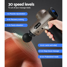 Load image into Gallery viewer, Everfit Massage Gun 6 Heads Massager Electric LCD Vibration Relief Percussion
