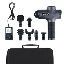 Load image into Gallery viewer, Everfit Massage Gun 6 Heads Massager Electric LCD Vibration Relief Percussion
