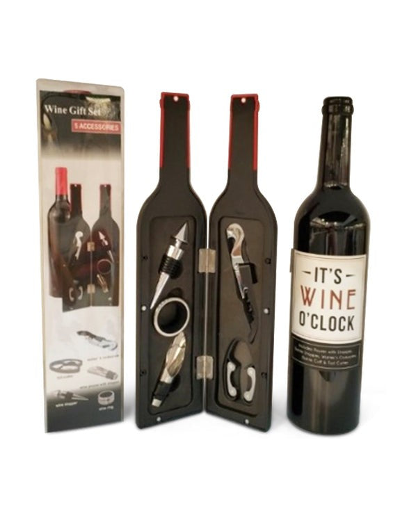 Fathers Day Gift Men's Republic Wine Tool Gift Set - 5 pcs in Bottle