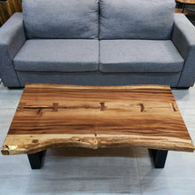 Load image into Gallery viewer, Coffee Table 1.2m (120cm) Hand carved from Acacia tree (Saur Wood)-designed by nature.
