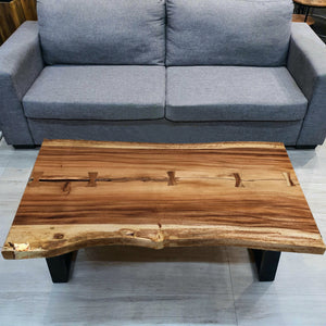 Coffee Table 1.2m (120cm) Hand carved from Acacia tree (Saur Wood)-designed by nature.