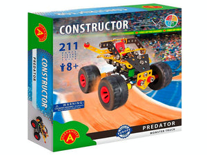 Monster Truck self assembly metal construction toy set 211 pieces