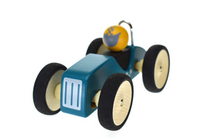 Wooden kids racing car