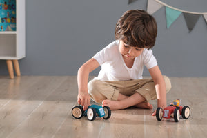 Wooden kids racing car