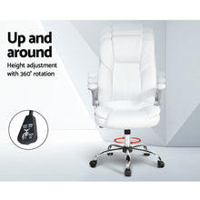 Load image into Gallery viewer, Artiss Kea Executive Office Chair Leather White
