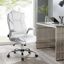 Load image into Gallery viewer, Artiss Kea Executive Office Chair Leather White
