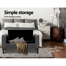 Load image into Gallery viewer, Artiss Fabric Storage Ottoman - Grey
