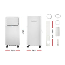 Load image into Gallery viewer, Devanti Portable Air Conditioner Cooling Mobile Fan Cooler Dehumidifier White 2000W
