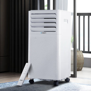 Devanti Portable Air Conditioner Cooling Mobile Fan Cooler Dehumidifier White 2000W