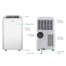 Load image into Gallery viewer, Devanti Portable Air Conditioner Cooling Mobile Fan Cooler Remote Window Kit White 3300W
