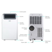 Load image into Gallery viewer, Devanti Portable Air Conditioner Cooling Mobile Fan Cooler Dehumidifier Window Kit White 3300W
