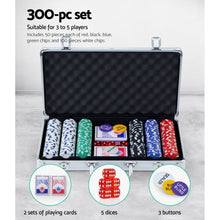 Load image into Gallery viewer, Poker Chip Set 300PC Chips TEXAS HOLD'EM Casino Gambling Dice Cards
